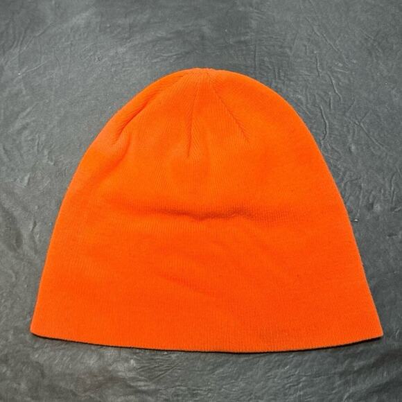 CAT Caterpillar Orange Beanie Skully Hat One Size Fits All - Picture 2 of 4